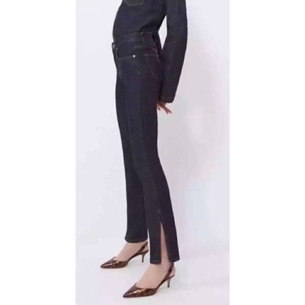 BLDWN Vented Hi Rise Skinny Jean in Abyss Blue Dark Wash NWT Size 26